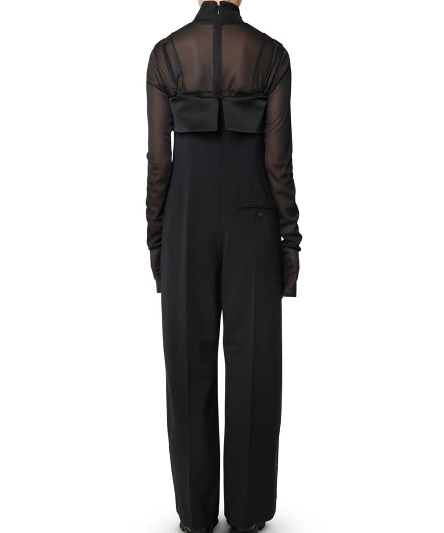 LE CIEL BLEU タキシードジャンプスーツ 36 ルシェルブルー