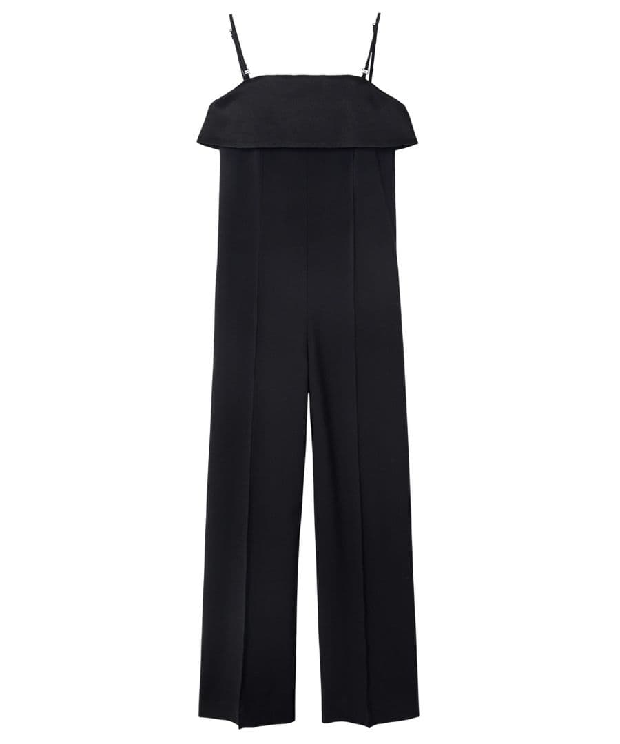 LE CIEL BLEU タキシードジャンプスーツ 36 ルシェルブルー