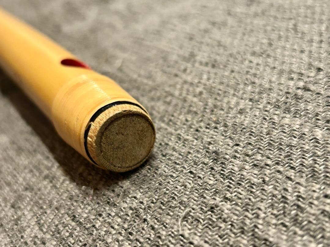 【美品】篠笛 獅子田 紫山 7穴4本調子 お囃子