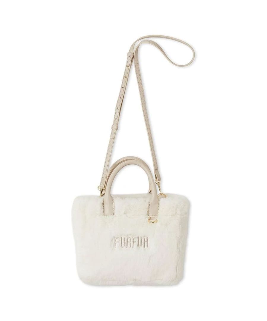 FURFUR ファーショルダーバッグ アイボリー