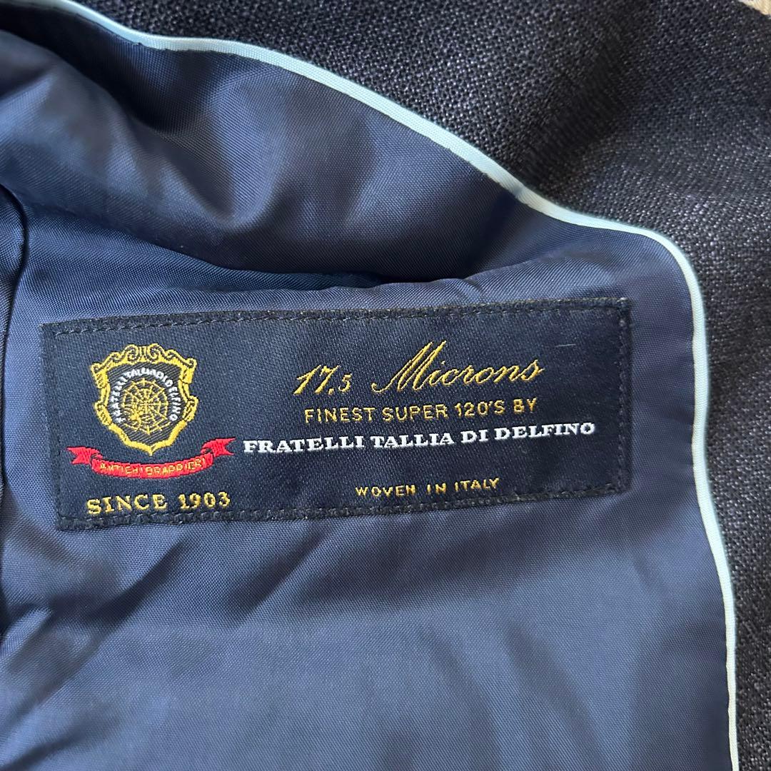 タリアディデルフィノ Super120’s テーラードジャケット イタリア生地