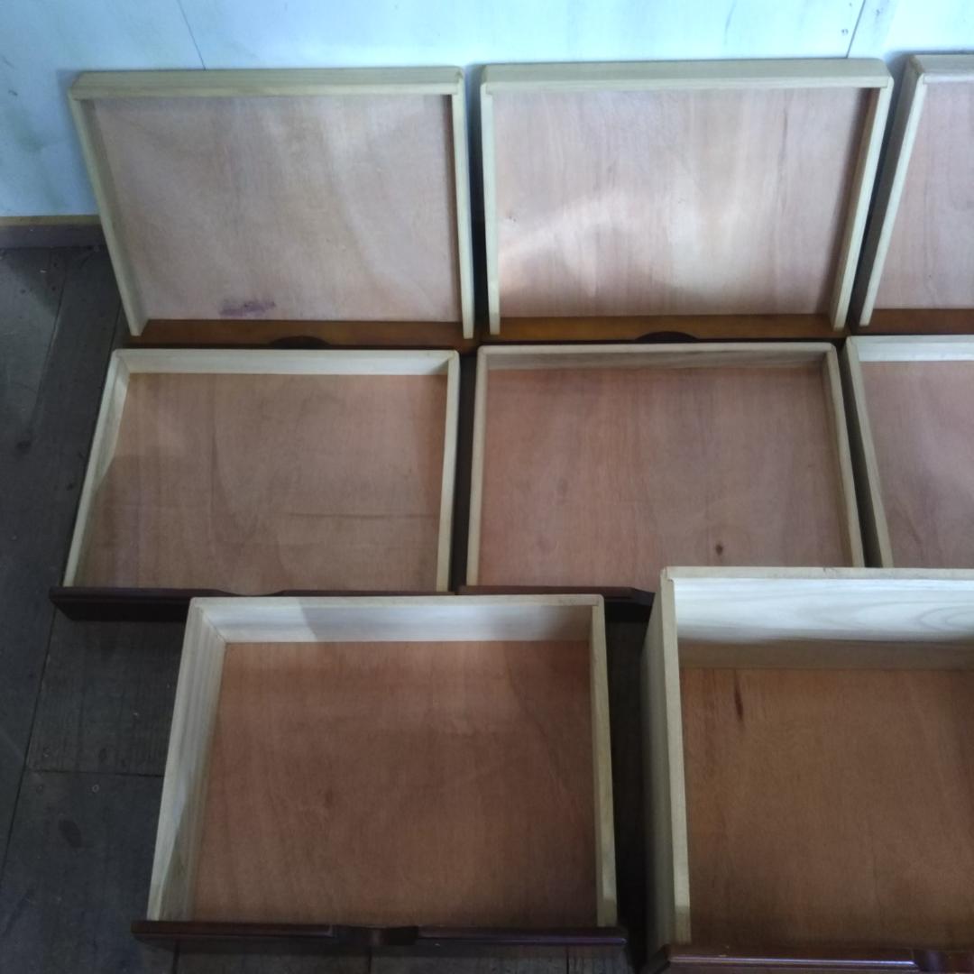 昭和レトロ　書類入れ　引き出し　キャスター付　収納　小物入れ　木製　アンティーク