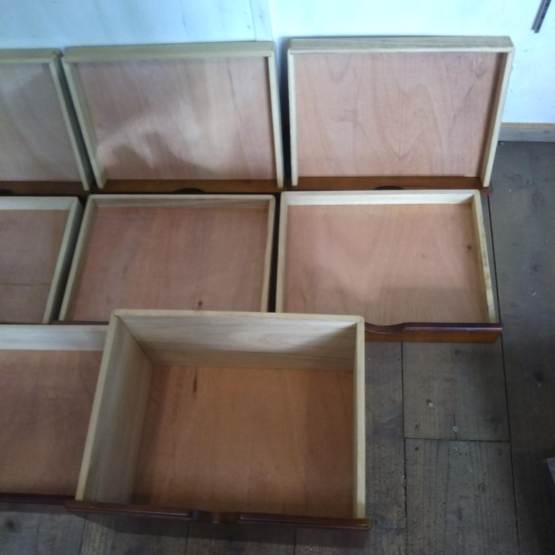 昭和レトロ　書類入れ　引き出し　キャスター付　収納　小物入れ　木製　アンティーク