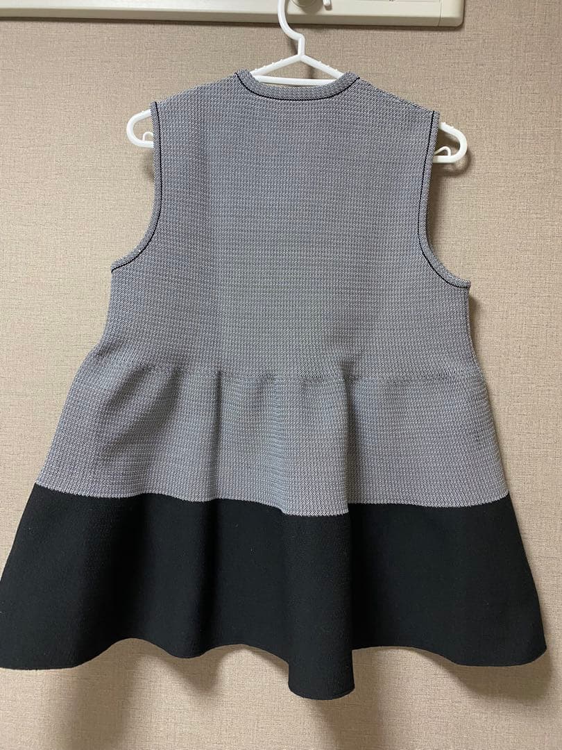 ユナイテッドアローズ　バイカラーティアードベスト　ジレ　バイカラー