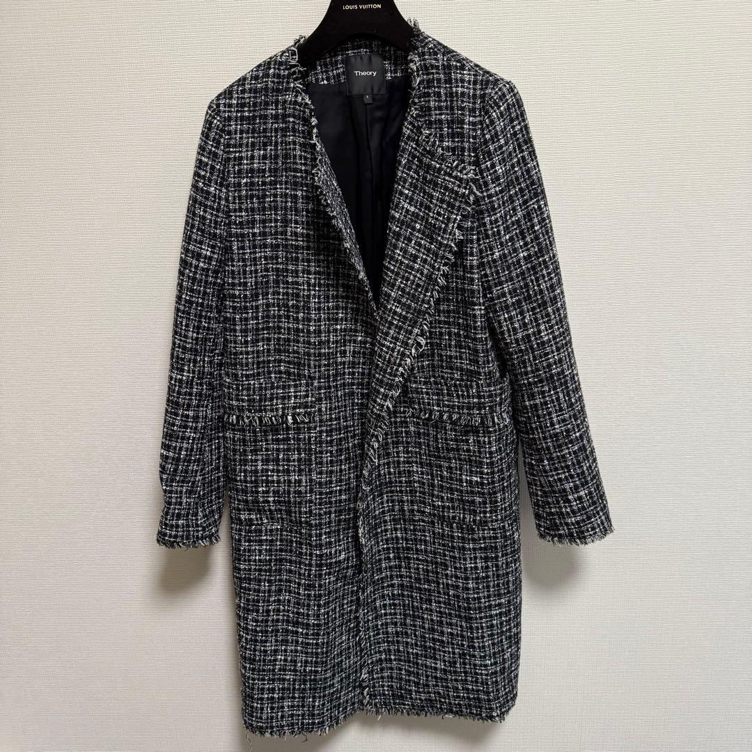 Theory ツイードコート サイズS 現行タグ
