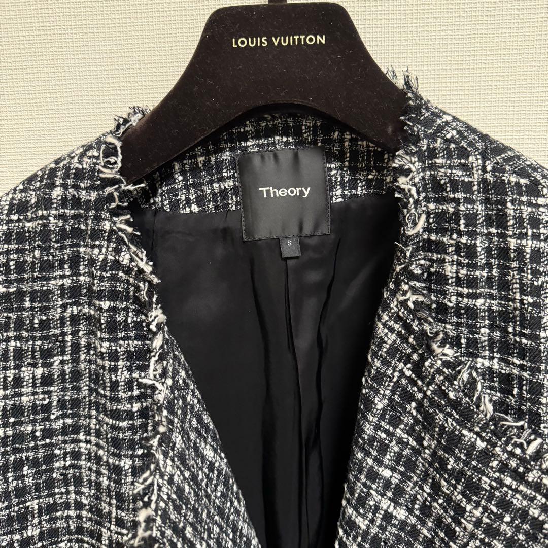 Theory ツイードコート サイズS 現行タグ