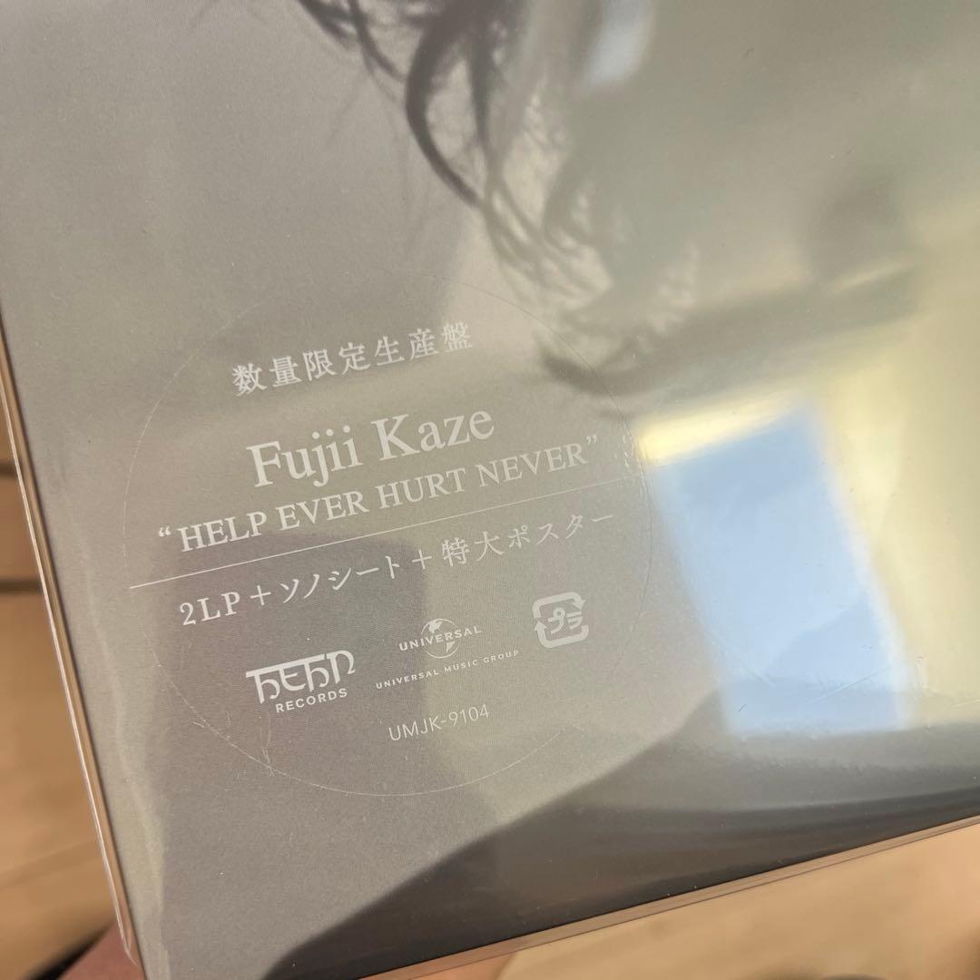 Fuji Kaze HELP EVER HURT NEVER レコード新品未開封
