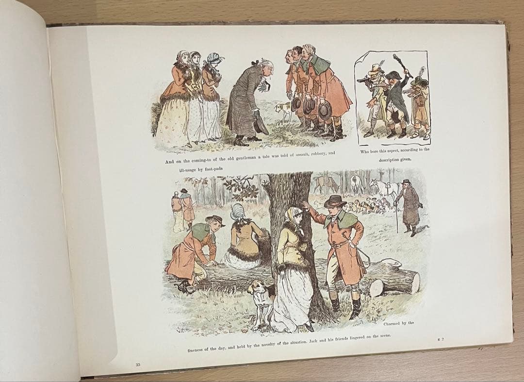 No.374 希少 古書 洋書 絵本 コールデコット アンティーク