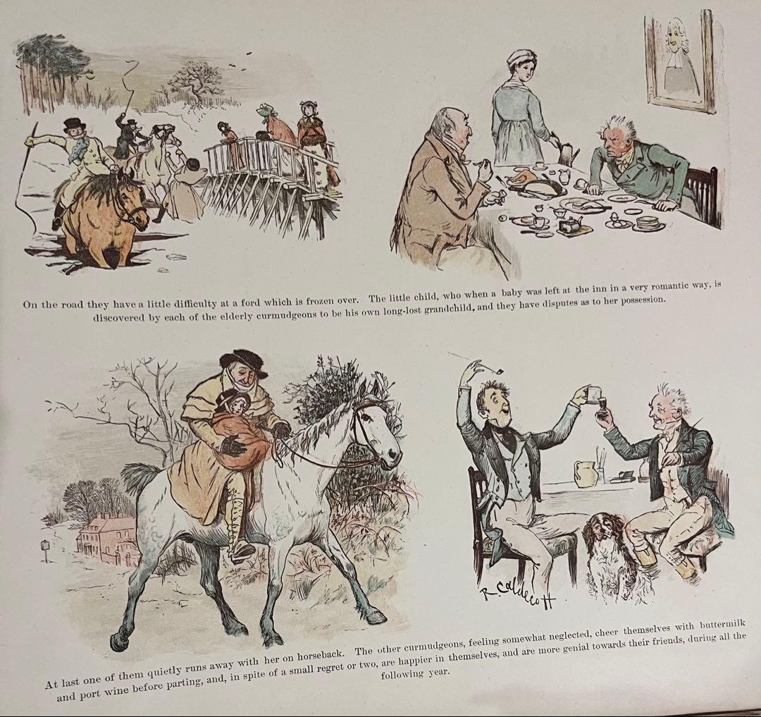 No.374 希少 古書 洋書 絵本 コールデコット アンティーク