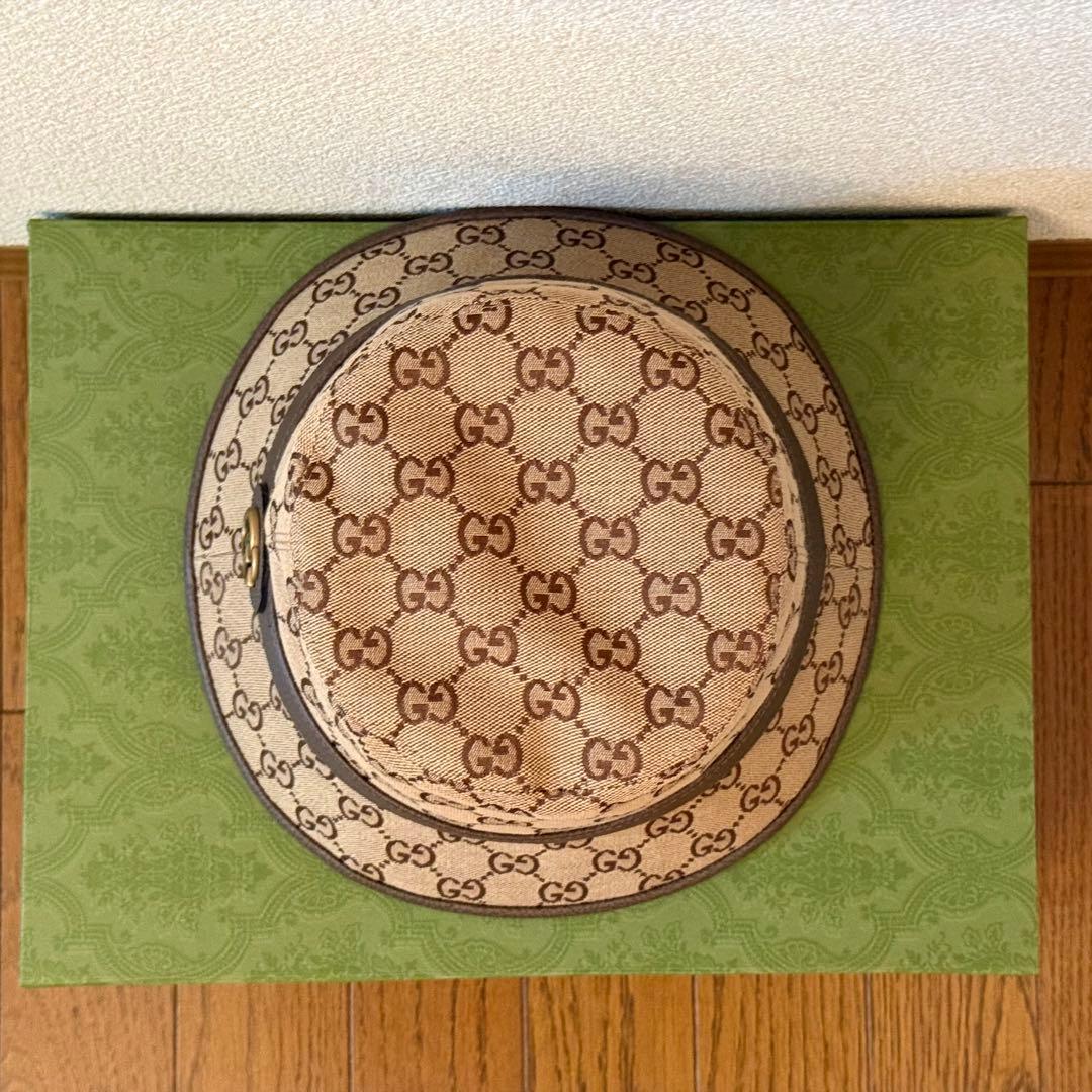 GUCCI GGパターン バケットハット Ｓサイズ