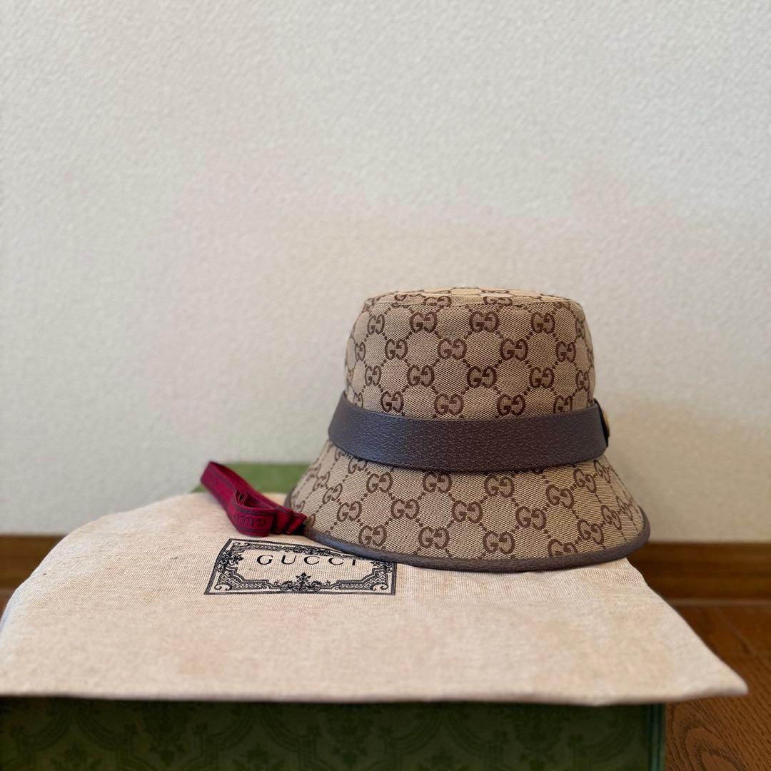 GUCCI GGパターン バケットハット Ｓサイズ