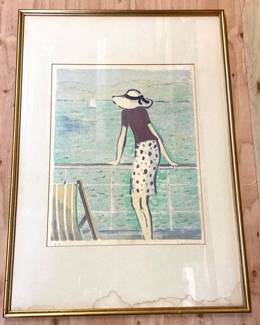 ジャン=ピエール・カシニョール リトグラフ 版画 額装