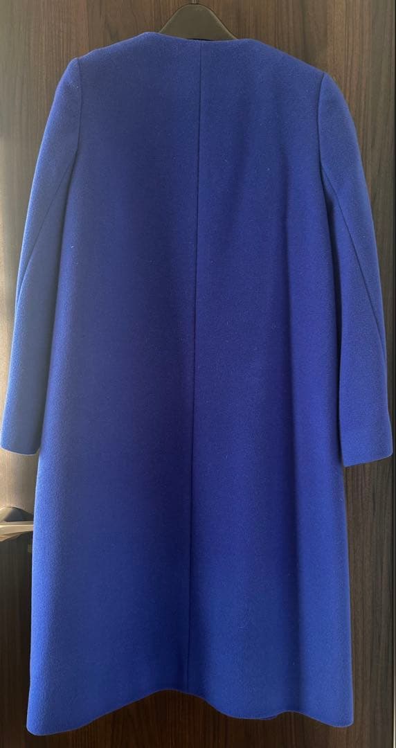 ユナイテッドアローズ　ノーカラーコート　ロイヤルブルー 36