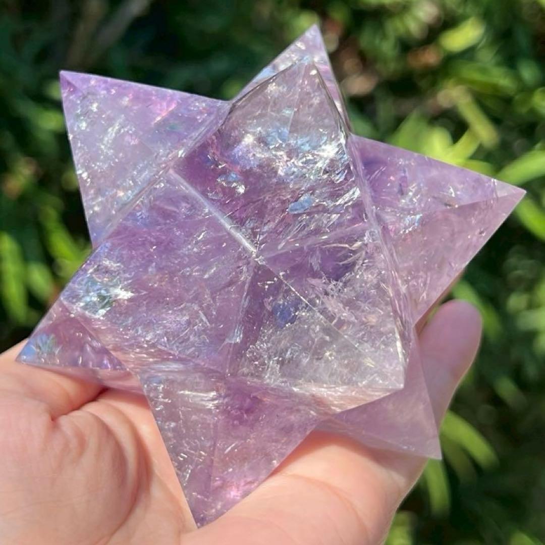 ✳️専用‼️☆価値ある逸品☆透明度と美々クラック☆究極形状☆アメジスト アステロイド