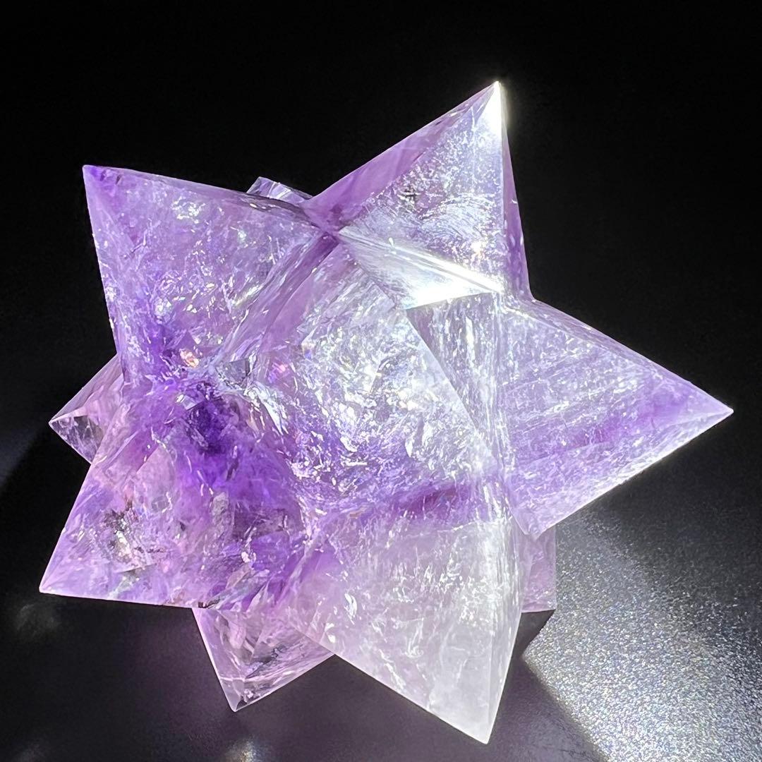 ✳️専用‼️☆価値ある逸品☆透明度と美々クラック☆究極形状☆アメジスト アステロイド