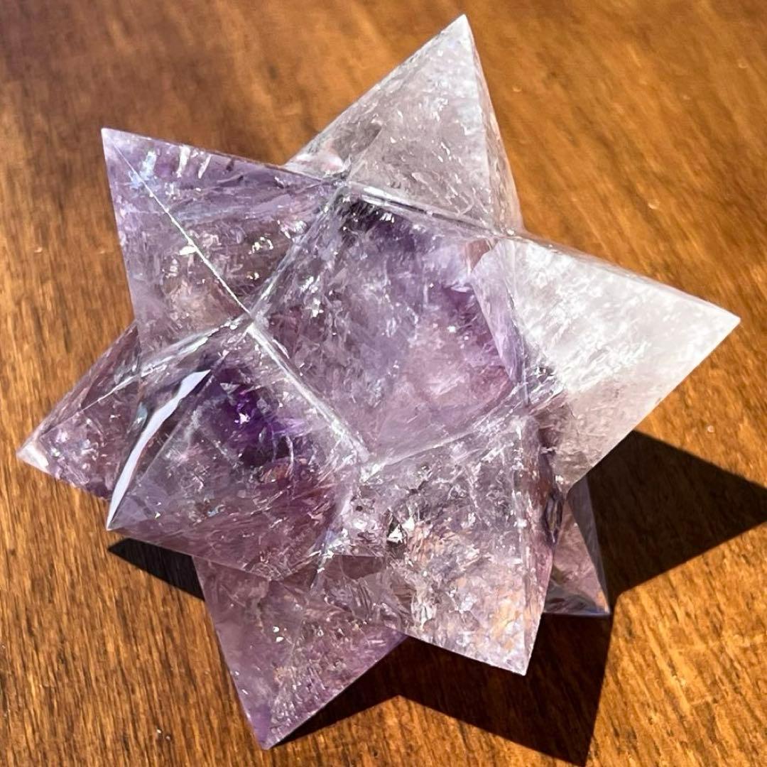 ✳️専用‼️☆価値ある逸品☆透明度と美々クラック☆究極形状☆アメジスト アステロイド