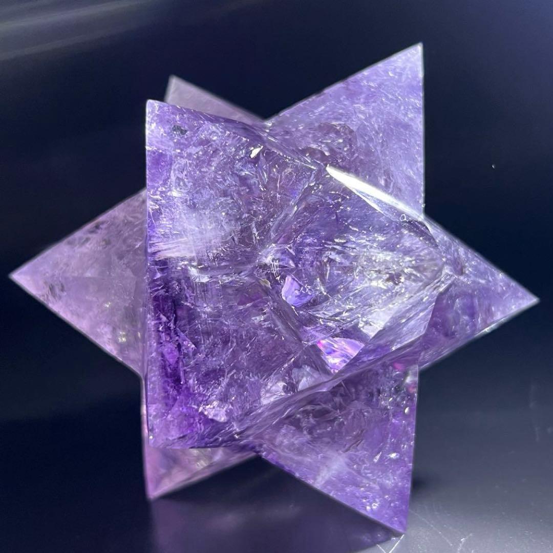 ✳️専用‼️☆価値ある逸品☆透明度と美々クラック☆究極形状☆アメジスト アステロイド