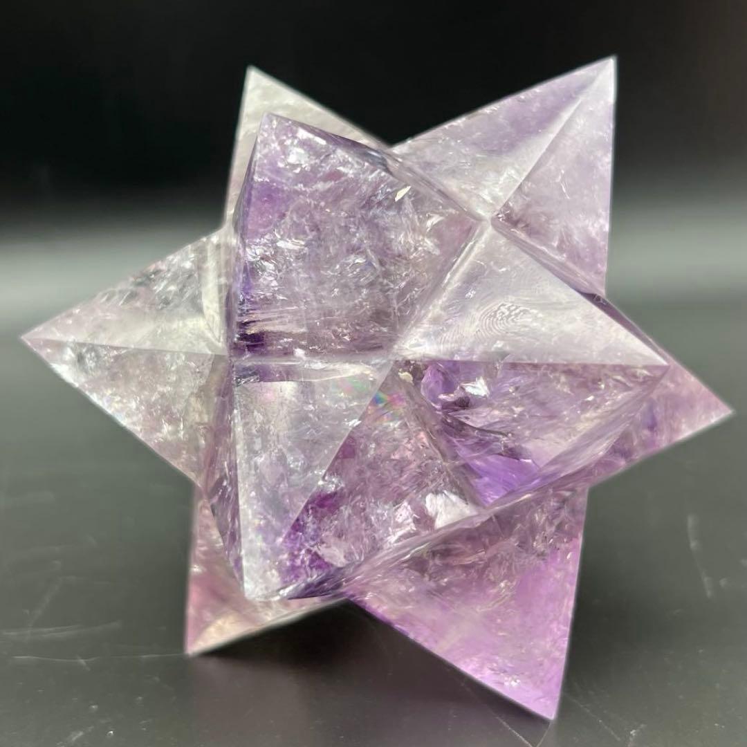 ✳️専用‼️☆価値ある逸品☆透明度と美々クラック☆究極形状☆アメジスト アステロイド