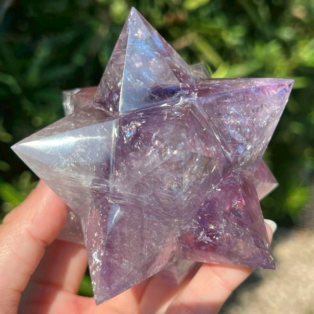 ✳️専用‼️☆価値ある逸品☆透明度と美々クラック☆究極形状☆アメジスト アステロイド