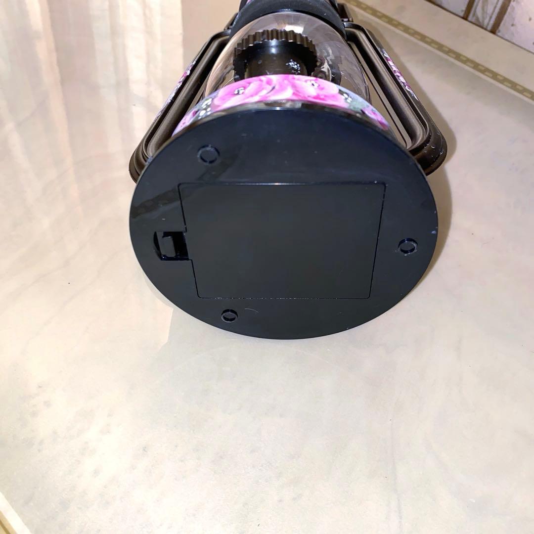 長傘　ランタン　薔薇　手描き　トールペイント