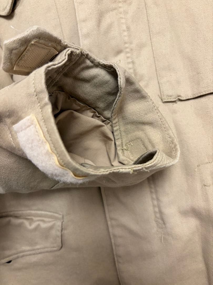 【美品】米国製 ALPHA m65 フィールドジャケット ベージュ 80s