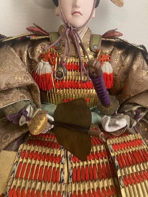 アンティーク　明治　大木平蔵　五月人形　武者人形　大将人形