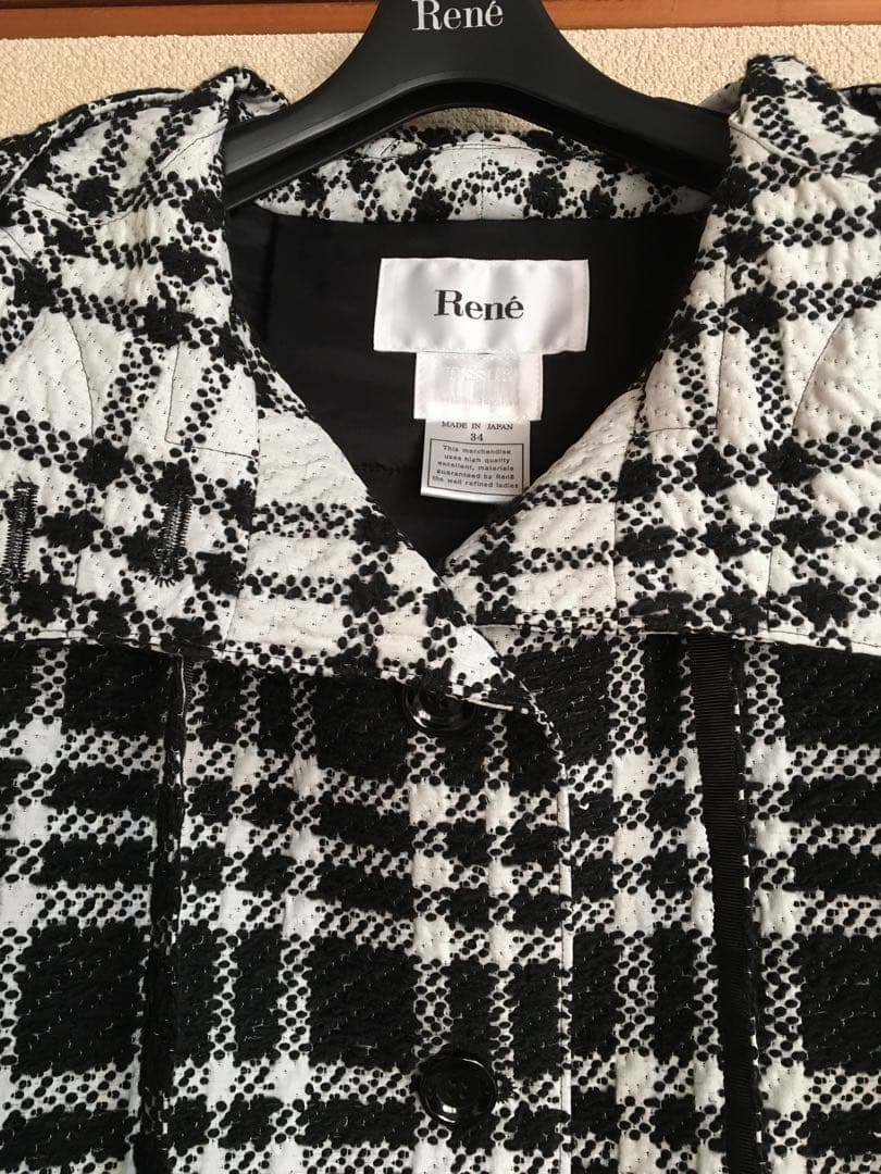 Rene ルネ♡素敵なツイードジャケット　卒業式　ブラックフォーマル