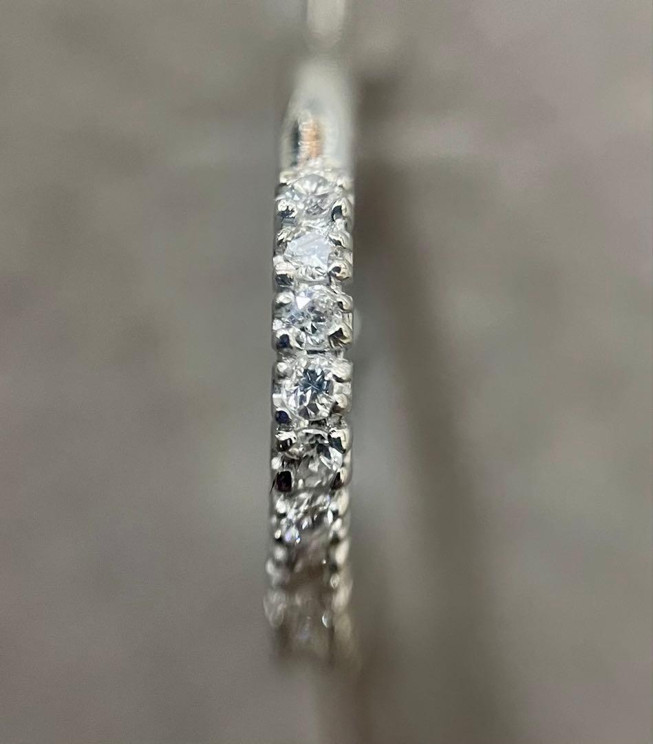 Pt900 フープ ピアス ダイヤモンド 016ct プラチナ