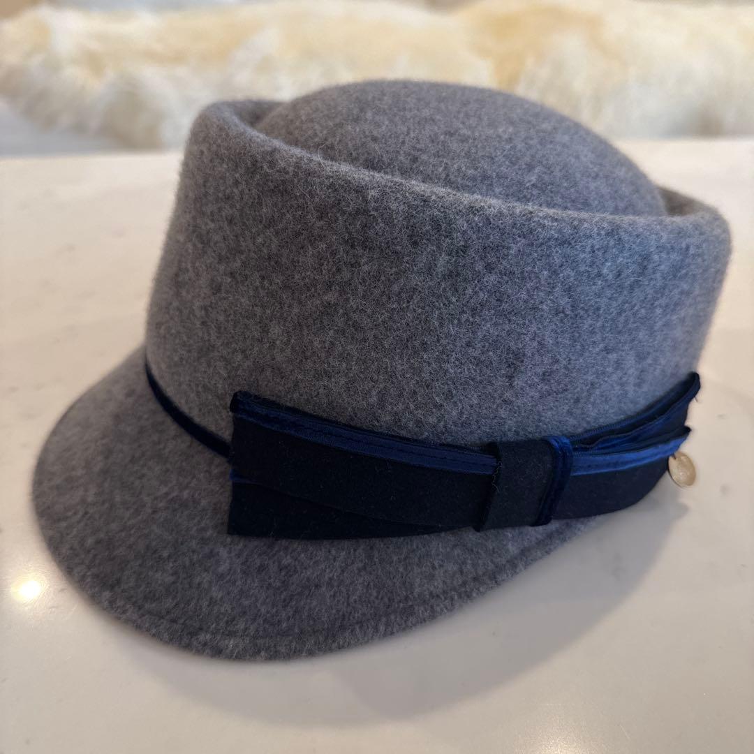 Arthera New York グレーウールハット