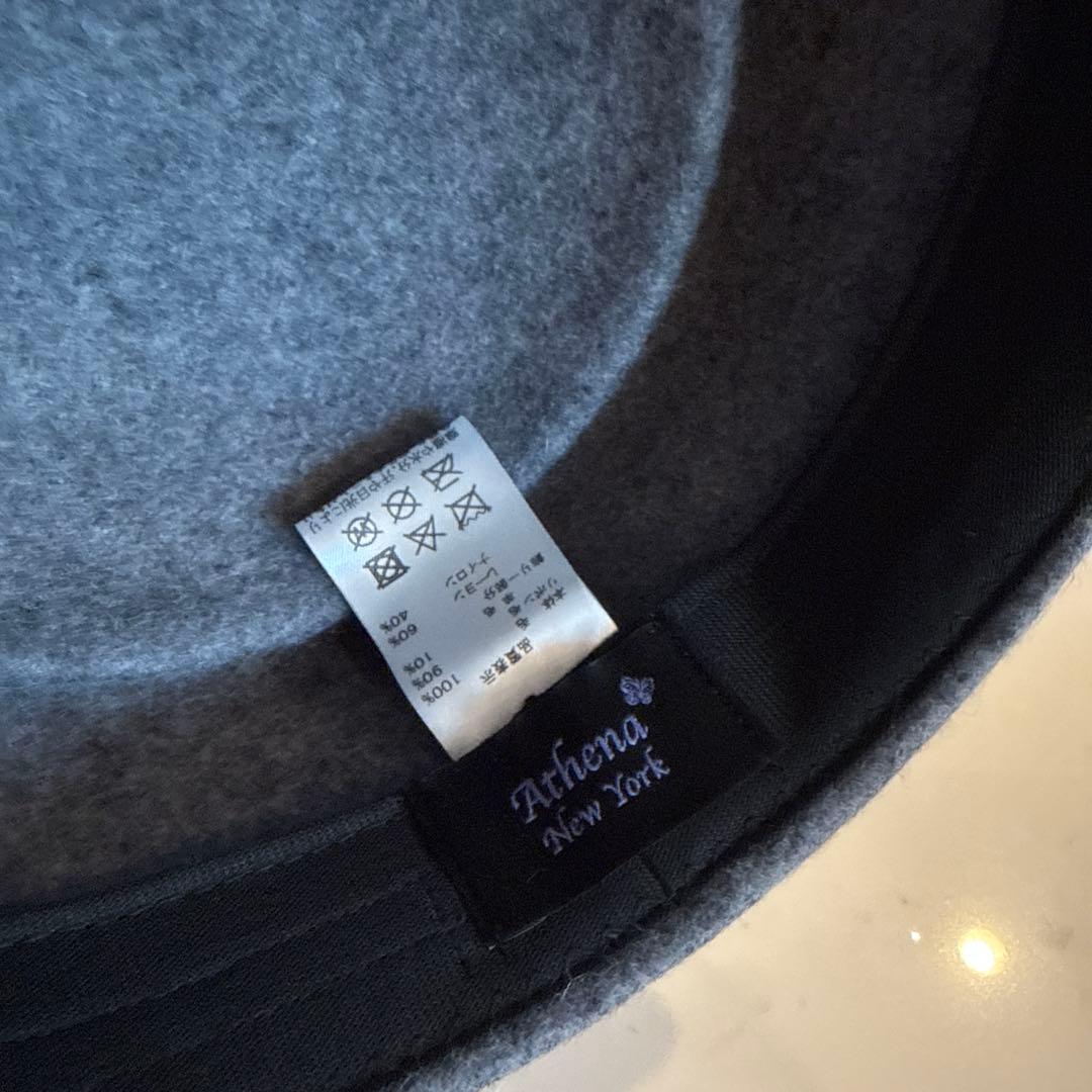 Arthera New York グレーウールハット