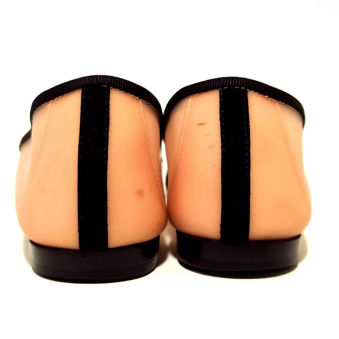 CELINE バレエシューズ バイカラー スエード