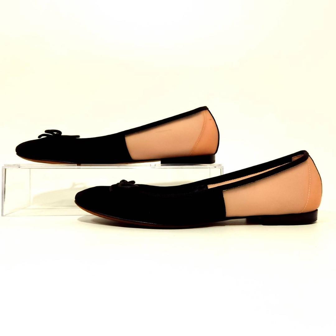 CELINE バレエシューズ バイカラー スエード