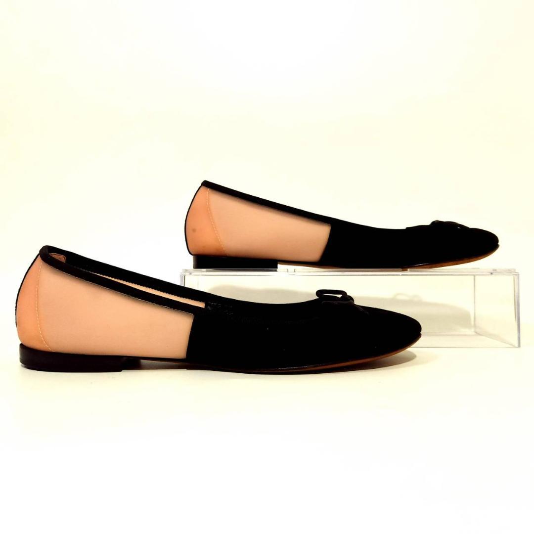 CELINE バレエシューズ バイカラー スエード