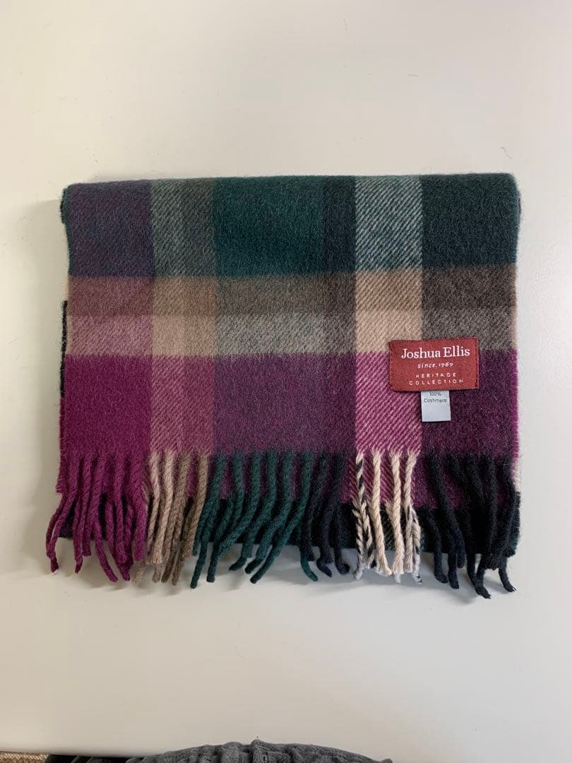 Joshua Ellis チェック柄 マフラー