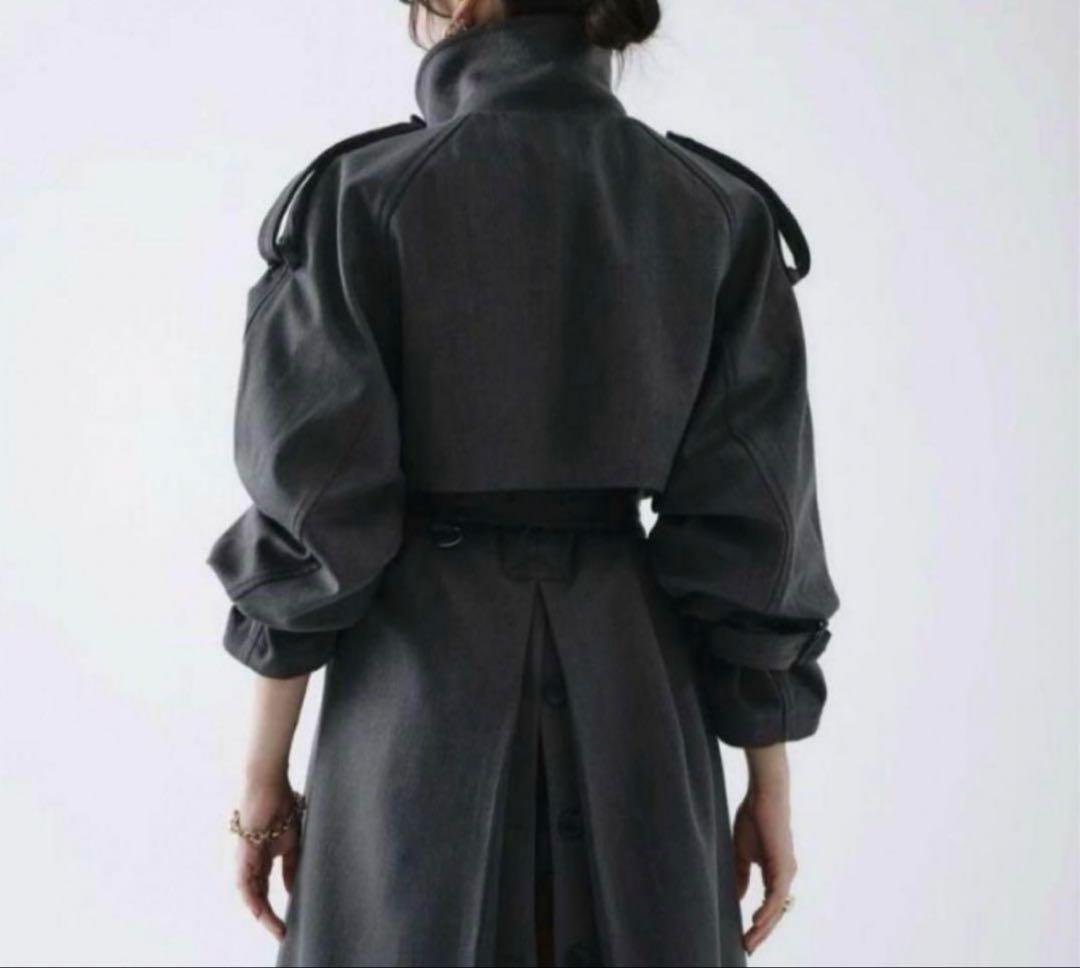 THETOE AVIGNON TRENCH COAT グレー