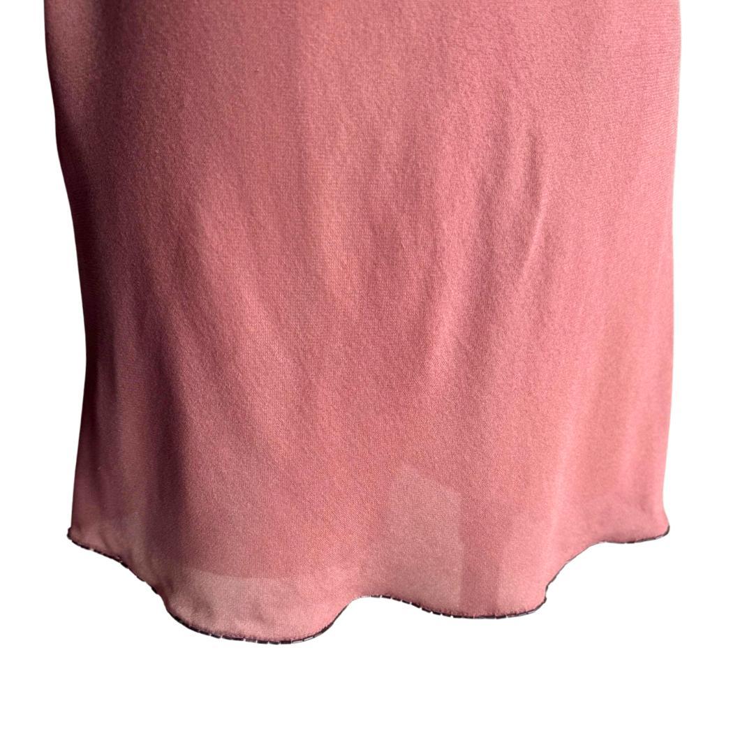 PRADA プラダ シルク ビーズネック ノースリーブ トップス サイズ40