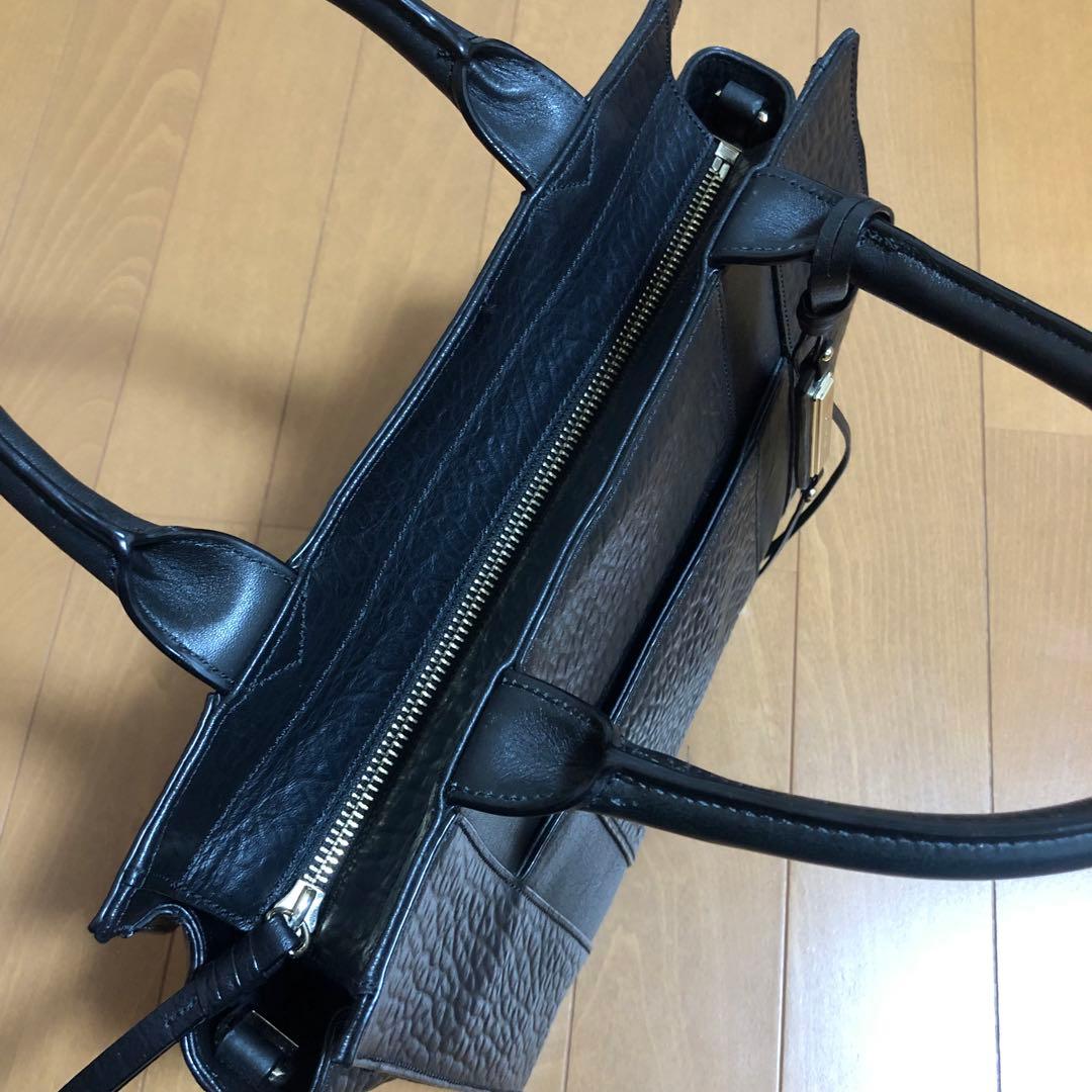 【 コールハーン 】ハンドバッグ ショルダーバッグ レザー 本革 型押し 黒