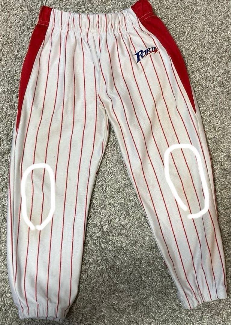 マリROSE野球ユニホームPORTE ジャケット付き　130cm