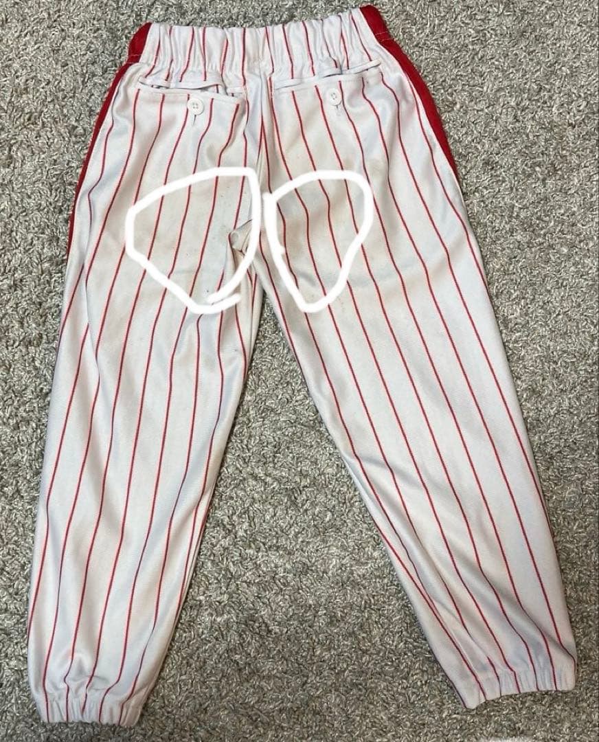 マリROSE野球ユニホームPORTE ジャケット付き　130cm