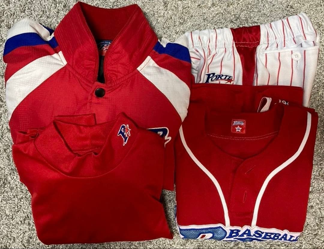 マリROSE野球ユニホームPORTE ジャケット付き　130cm