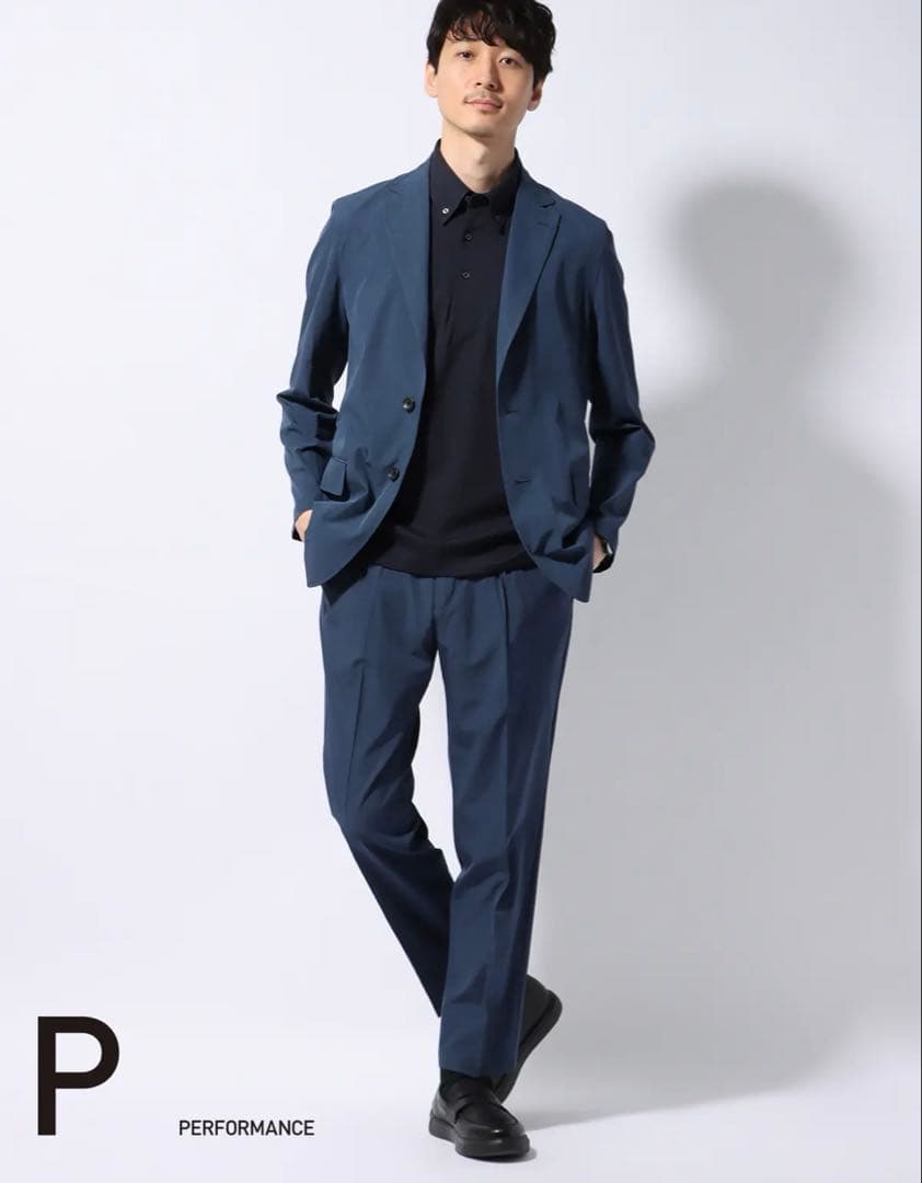 PERFORMANCE SUIT／ジャケット＆パンツセットアップ／ブルー　M