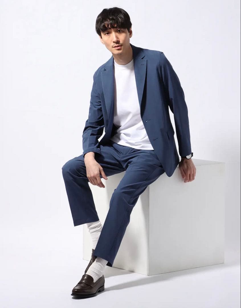 PERFORMANCE SUIT／ジャケット＆パンツセットアップ／ブルー　M