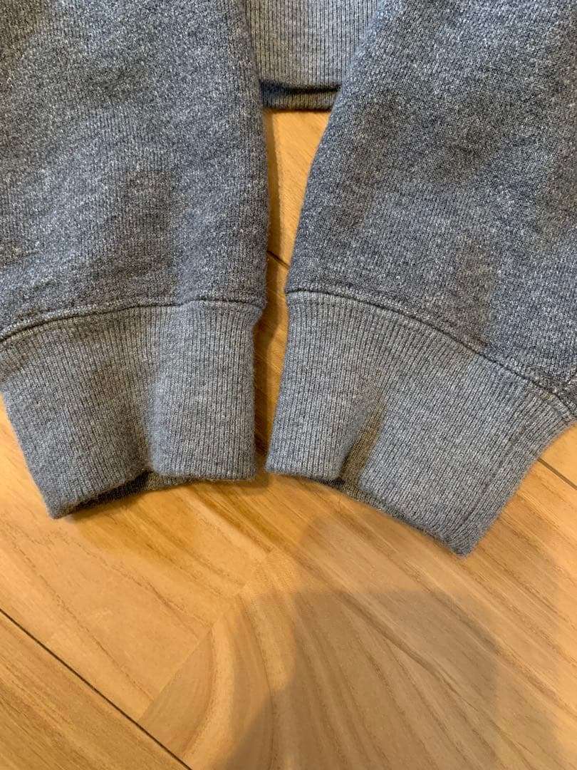 HYKE CROPPED SWEAT SHIRT グレー クロップド スウェット