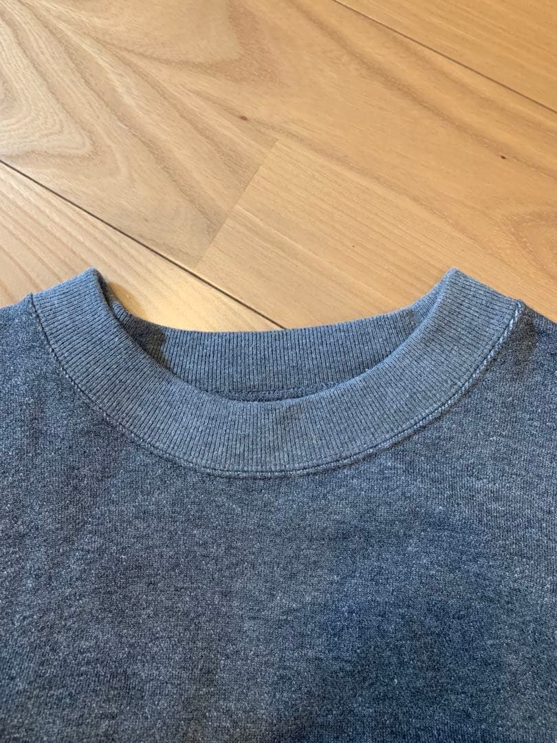 HYKE CROPPED SWEAT SHIRT グレー クロップド スウェット