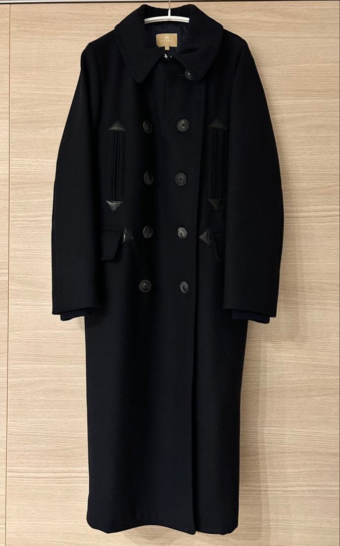 【ほぼ未使用】お値下げ中！ナイジェルケーボン 《ロングPコート》ダークネイビー