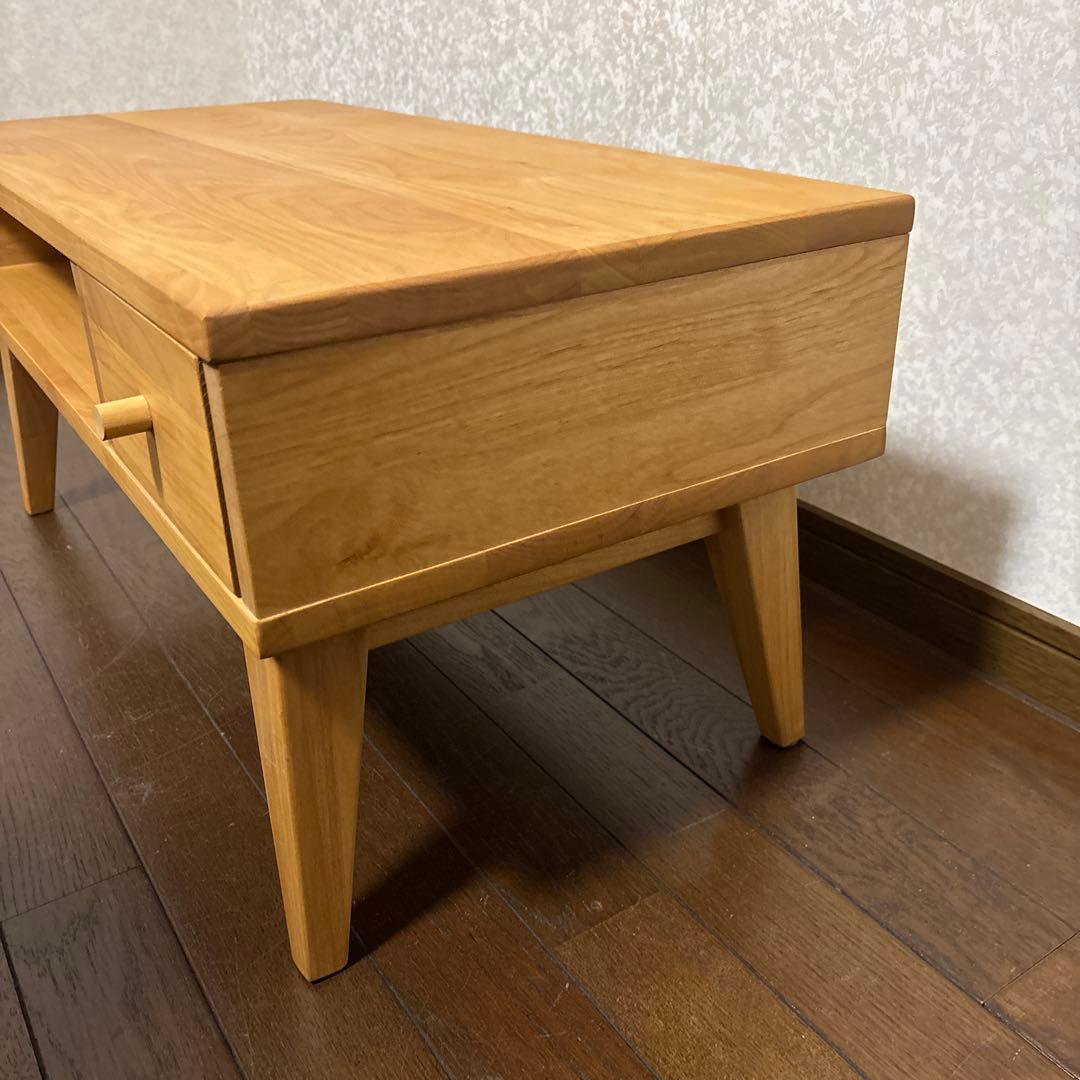 【美品】ベルメゾン 天然木 テレビラック テレビボード アルダー材