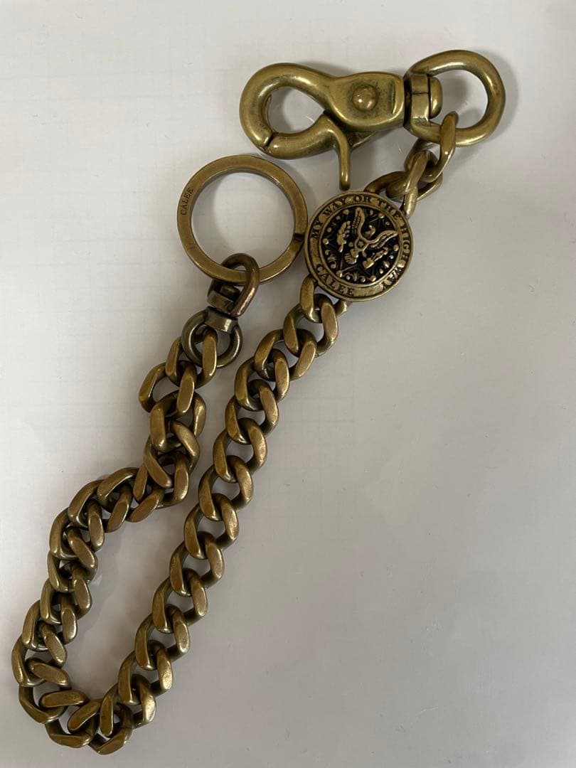 CALEE キャリー ウォレットチェーン 真鍮 廃盤品 コンチョ　美品