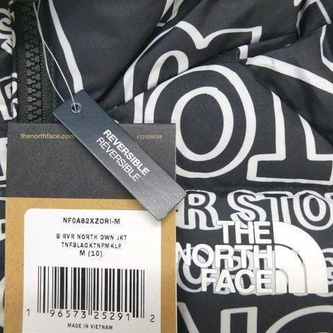 ザ ノースフェイス リバーシブル ノース ダウンジャケット 140cm 黒白