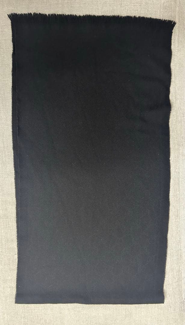 グッチ　GUCCI 黒 マフラー ロゴパターン