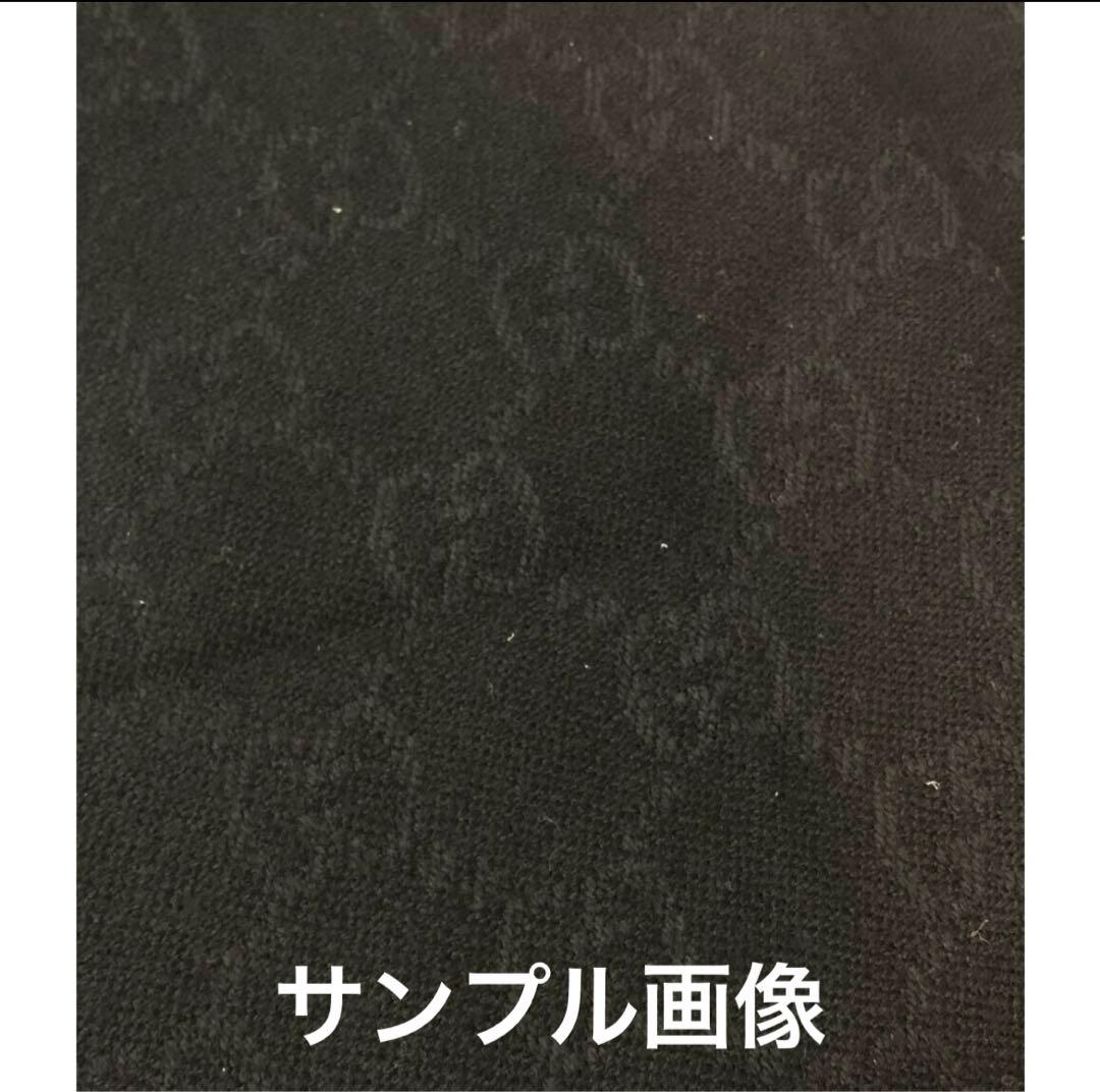 グッチ　GUCCI 黒 マフラー ロゴパターン